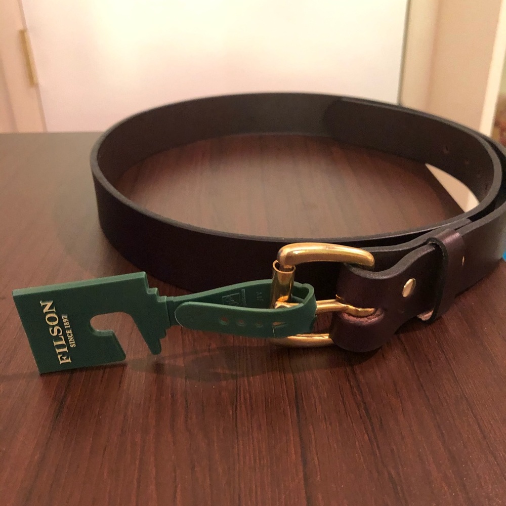 Filson 1-1/4 inch Bridle Leather Belt